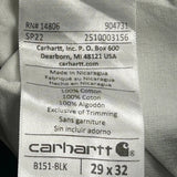 Carhartt Double Knee Carpenter Pants - 29W 32L Black Cotton