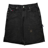 Tommy Jeans Carpenter Shorts - 36W 13L Black Denim