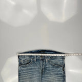 Silver Contrast Stitch Jeans - 38W 30L Light Wash Cotton