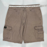 Wrangler Cargo Shorts - 36W 10L Brown Cotton