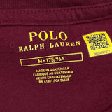 Polo By Ralph Lauren Long Sleeve T-Shirt - Medium Burgundy Cotton