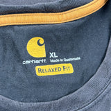 Carhartt Long Sleeve T-Shirt - XL Black Cotton Blend
