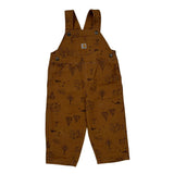 Age 2 Carhartt Overalls - 2XS Brown Cotton