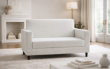 Anyseat 2-Seater Sofa Cover – Plain White Style Slipcover for Living Room Chair Protection