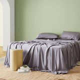 Taro | Signature Sateen Sheet Set Made with 100% Bamboo Lyocell #Color_taro