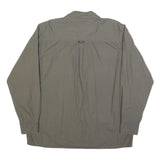 WRANGLER Mens Grey Shirt L Cotton Blend Workwear Casual Long Sleeve Utility