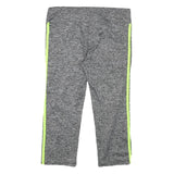 Womens Grey & Yellow Casual Sports Shorts XS W26 Polyester Blend Comfortable Fit