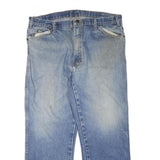 DICKIES Mens Regular Fits Blue Denim Jeans W38 L28 Classic Zip Closure