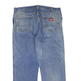 DICKIES Mens Regular Fits Blue Denim Jeans W38 L28 Classic Zip Closure