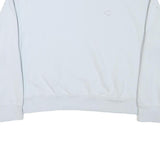 CHAMPION Womens White Crew Neck XL Cotton Blend Sweatshirt Casual Pullover