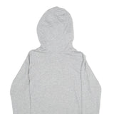 DKNY Womens Grey Hoodie S Cotton Blend Pullover Hooded Sweatshirt