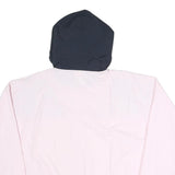 CHAMPION Womens Pink & Navy Windbreaker Jacket M Polyester Blend Zip Hooded