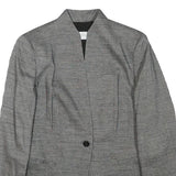 MAX MARA Womens Grey Wool Blend Tailored Jacket XS Button Closure Plain