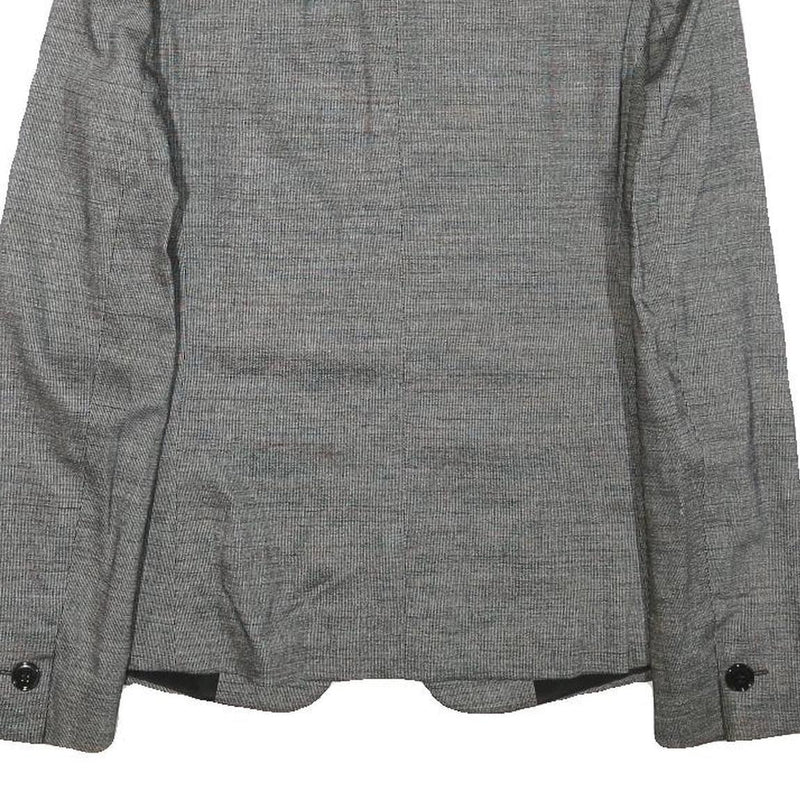 MAX MARA Womens Grey Wool Blend Tailored Jacket XS Button Closure Plain