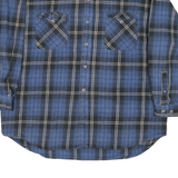 FIELD & STREAM Mens Blue Check Shirt 2XL Cotton Blend Long Sleeve Casual