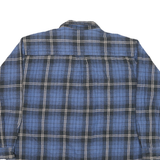 FIELD & STREAM Mens Blue Check Shirt 2XL Cotton Blend Long Sleeve Casual