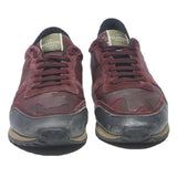 VALENTINO Mens Burgundy & Pink Low Top Trainers Synthetic UK 7 Stylish