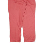 TOMMY HILFIGER Mens Cotton Pink Regular Straight Trousers W33 L31 Classic Zip