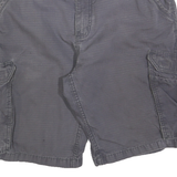 CARHARTT Mens Cargo Shorts Grey Relaxed Fit L W34 Cotton Blend Workwear