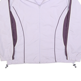 WILSON Womens Purple Zip Jacket M Polyester Lightweight Sportswear