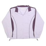 WILSON Womens Purple Zip Jacket M Polyester Lightweight Sportswear