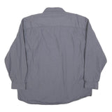 CARHARTT Mens Grey Work Shirt 2XL Cotton Blend Long Sleeve Button Closure