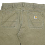 CARHARTT Mens Shorts Green Casual Cotton Blend 2XL W36 Workwear Durable