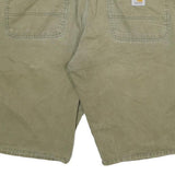 CARHARTT Mens Shorts Green Casual Cotton Blend 2XL W36 Workwear Durable