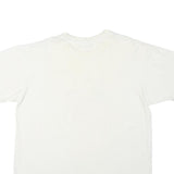 PRO SPORT Mens White USA Flag Graphic T-Shirt L Short Sleeve Crew Neck Cotton