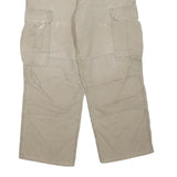 CARHARTT Mens Cotton Blend Beige Regular Cargo Trousers W32 L27 Workwear Casual