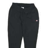 CHAMPION Mens Joggers Black L W28 L27 Cotton Blend Slim Fit Ribbed Cuffs