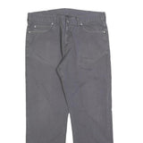 CARHARTT Mens Cotton Blend Grey Relaxed Straight Trousers W34 L29 Casual Wear