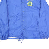 AUBURN SPORTSWEAR Mens Blue Boy Scouts Logo Button Jacket L Polyester Blend