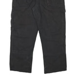 DICKIES Mens Black Cotton Blend Regular Fit Straight Trousers W37 L28 Workwear