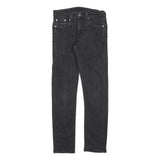 LEVI'S 511 Slim Mens Jeans Black Slim Skinny Denim Medium W30 L32 Zip Pants