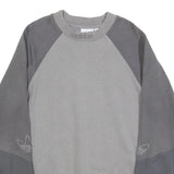 ADIDAS Mens Grey Pullover Sweatshirt XS Cotton Blend Casual Sportswear