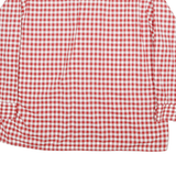 AS Mens Red & White Check Shirt XL Cotton Blend Long Sleeve Button Fastening