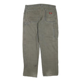 DICKIES Mens Regular Fit Workwear Jeans Beige Cotton Blend Zip W38 L32 Painter