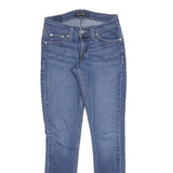 LEVI'S 524 Womens Blue Slim Skinny Denim Medium Wash Jeans W26 L30 Stretch