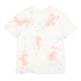 CHAMPION Mens White & Pink Tie Dye T-Shirt L Short Sleeve Crew Neck Casual