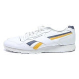 REEBOK Classic Leather Mens Trainers White Navy & Yellow Leather UK 11 Retro