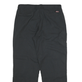 DICKIES Mens Cotton Blend Black Regular Straight Trousers W36 L30 Workwear