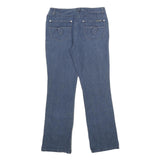 BIANCA NYGARD Womens Regular Fit Blue Denim Jeans W30 L30 Embroidered Detail