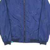 CABELA'S Mens Blue Bomber Jacket L Polyester Zip Plain Lightweight Outdoor