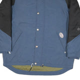 O'NEILL Mens Blue & Black Jacket M Polyester Blend Zip Outdoor Casual Sportswear