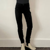 Guess Skinny Trousers - 30W UK 10 Black Cotton Blend