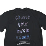 DREAMS X NIGHTMARES Mens Black XL Graphic T-Shirt Short Sleeve Crew Neck Cotton