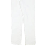 LEVI'S Womens White Regular Fit Straight Denim Jeans W25 L27 Cotton Blend Zip