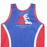 BEFOOT Mens Blue & Red Sporting Club Vest 2XL Sleeveless Crew Neck Polyester