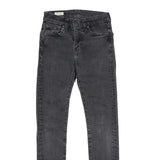 LEVI'S 510 BIG E Mens Jeans Black Slim Skinny Denim Medium W27 L32 Slim Fit Zip